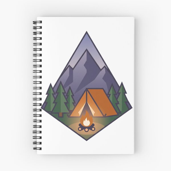 Item preview, Modern Camping Mountain Badge Outdoor Adventure Design designed and sold by NeonNerd Studio.