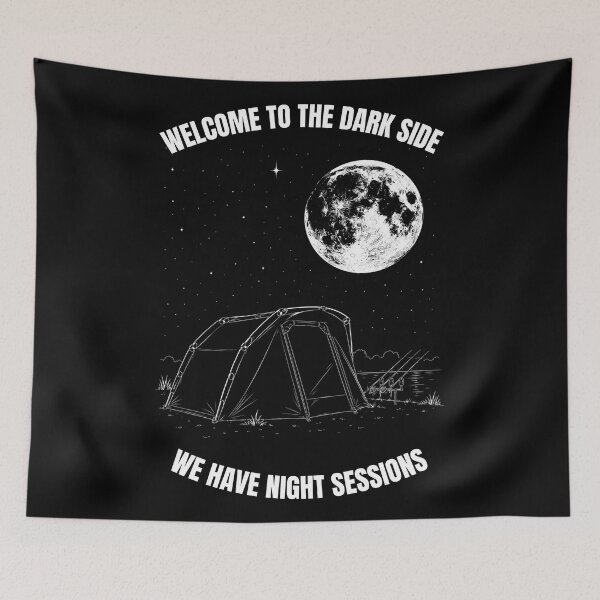 Item preview, Welcome To The Dark Side Night Sessions - Funny Carp Fishing designed and sold by GeekAnglerStore.