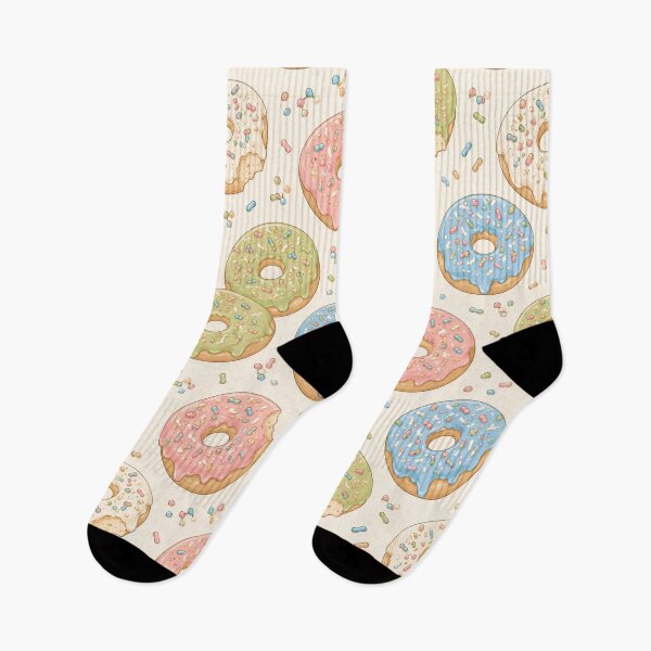 Item preview, Whimsical Pastel Donut Pattern - Illustrative, Patterned designed and sold by potseed21.