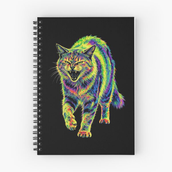 Item preview, Psychedelic Rainbow Cat Growl designed and sold by Mell0naire.