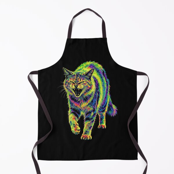 Item preview, Psychedelic Rainbow Cat Growl designed and sold by Mell0naire.