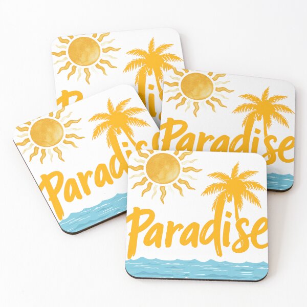 Item preview, Paradise Summer Beach and Sun Watercolor Design designed and sold by     Fatma Creates.