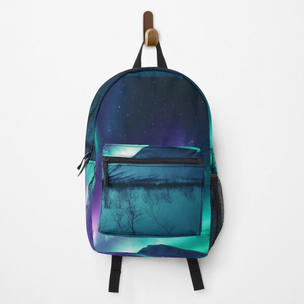 Item preview, Colorful Aurora Borealis Over Snowy Arctic Mountains designed and sold by NarjaShop.