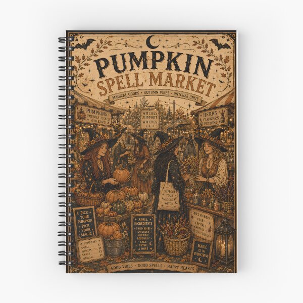 Item preview, Pumpkin Spell Market Halloween Witchy Autumn Magic Cozy Fall Gift designed and sold by OlgaLuna_design.