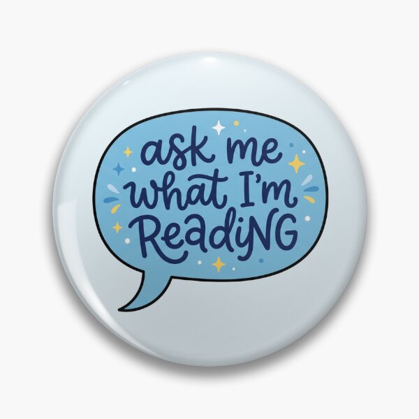 Item preview, Ask Me What I'm Reading - Blue Speech Bubble Book Lover Design designed and sold by LunnaAtica.
