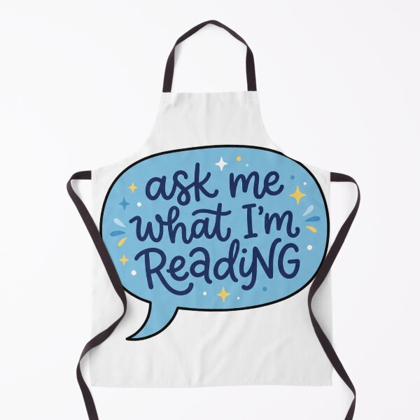 Item preview, Ask Me What I'm Reading - Blue Speech Bubble Book Lover Design designed and sold by LunnaAtica.