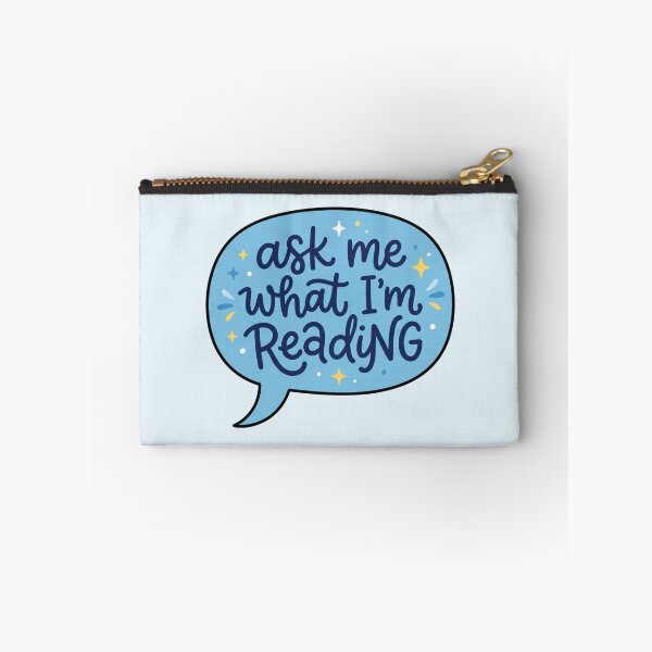 Item preview, Ask Me What I'm Reading - Blue Speech Bubble Book Lover Design designed and sold by LunnaAtica.
