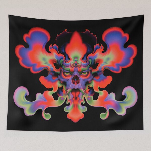 Item preview, Abstract skull art celebrating creative imagination designed and sold by folskullyz.