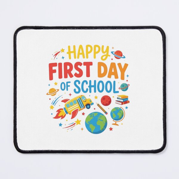 Item preview, Happy First Day of School Space Adventure designed and sold by SiarheiYur.