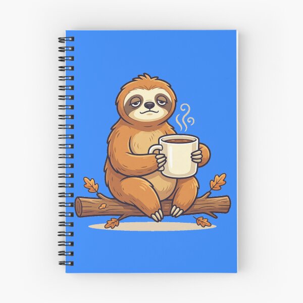 Item preview, Tired Sloth Drinking Coffee - Funny Sleepy Animal designed and sold by Dabis26.