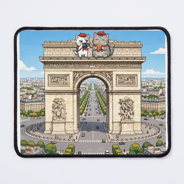 Item preview, Boss Mode: Arc de Triomphe - Freda 2kg and Junior 7kg Paris Travel Poster designed and sold by MAISON SYLVIE.