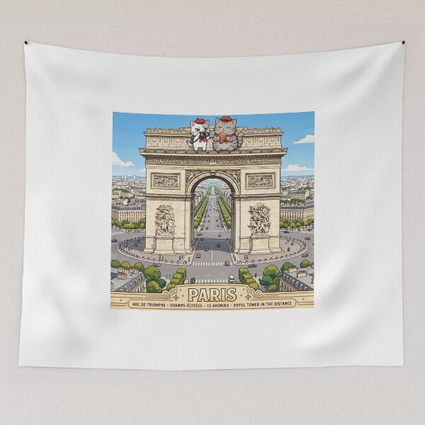 Item preview, Boss Mode: Arc de Triomphe - Freda 2kg and Junior 7kg Paris Travel Poster designed and sold by MAISON SYLVIE.