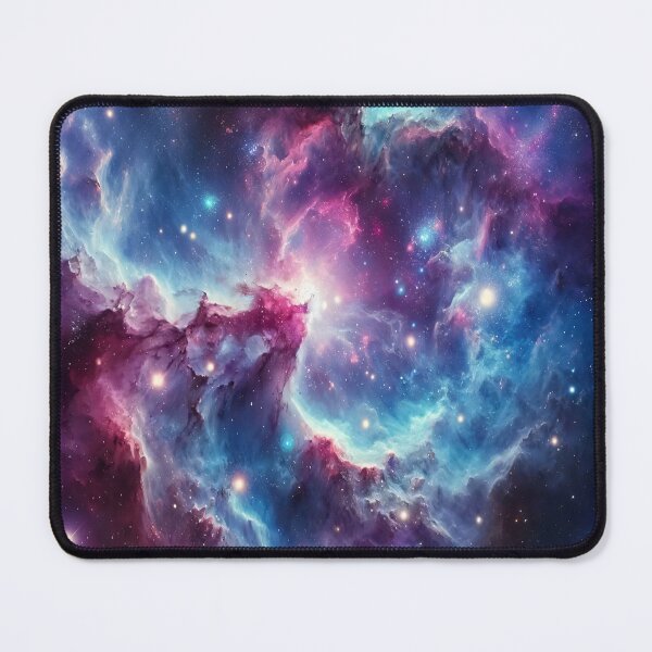 Item preview, Colorful Cosmic Nebula Galaxy in Blue Purple and Pink designed and sold by NarjaShop.