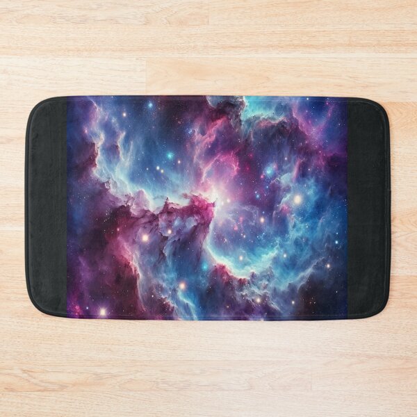 Item preview, Colorful Cosmic Nebula Galaxy in Blue Purple and Pink designed and sold by NarjaShop.