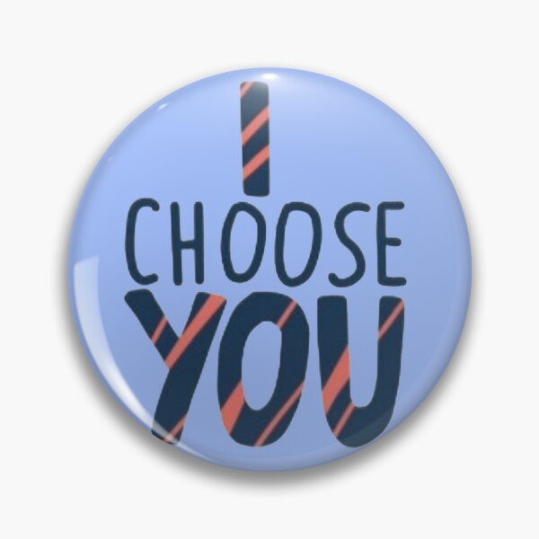 Item preview, I Choose You Striped Love Quote Sticker designed and sold by Scro-Ciob-Shop.
