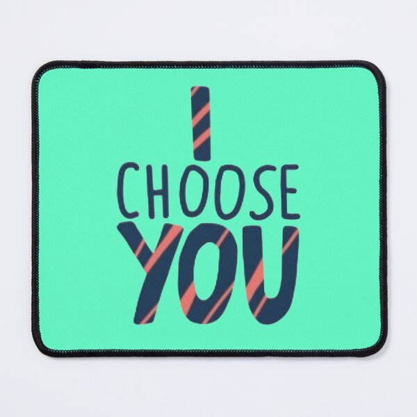 Item preview, I Choose You Striped Love Quote Sticker designed and sold by Scro-Ciob-Shop.