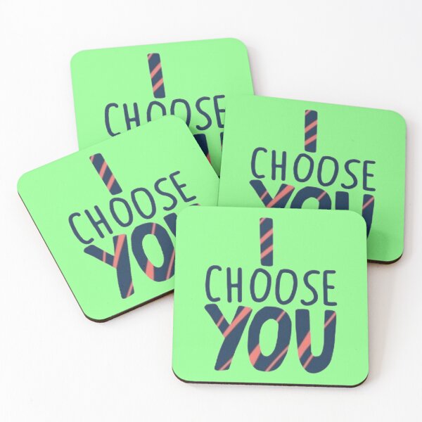 Item preview, I Choose You Striped Love Quote Sticker designed and sold by Scro-Ciob-Shop.