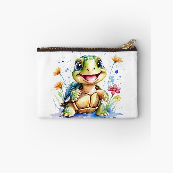 Item preview, Happy Little Turtle in the Flowers Watercolor designed and sold by J-CCreations.