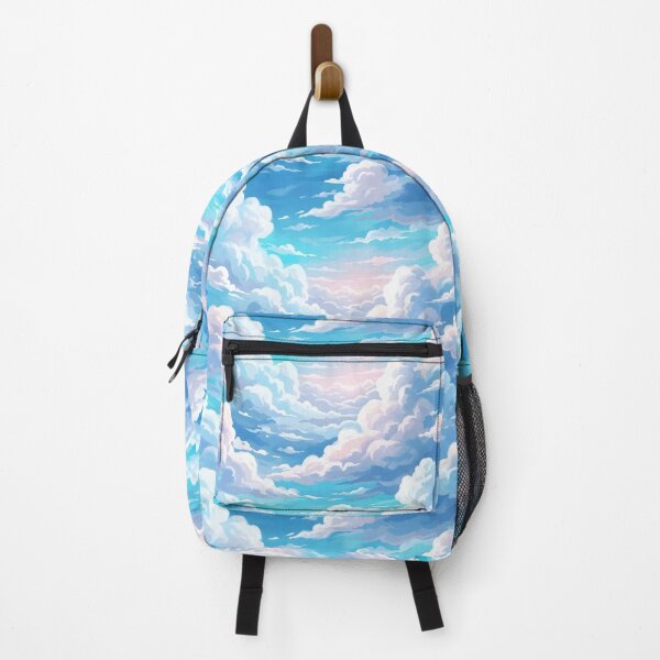 Item preview, Dreamy Blue Sky Clouds Pattern | Anime Cloud Print designed and sold by Her-XP.