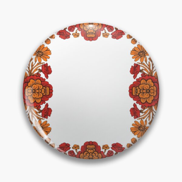 Item preview, Vintage Folk Art Floral Frame - Ornate Botanical Wreath Border designed and sold by Dzblack.