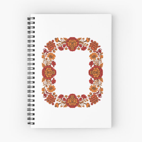 Item preview, Vintage Folk Art Floral Frame - Ornate Botanical Wreath Border designed and sold by Dzblack.