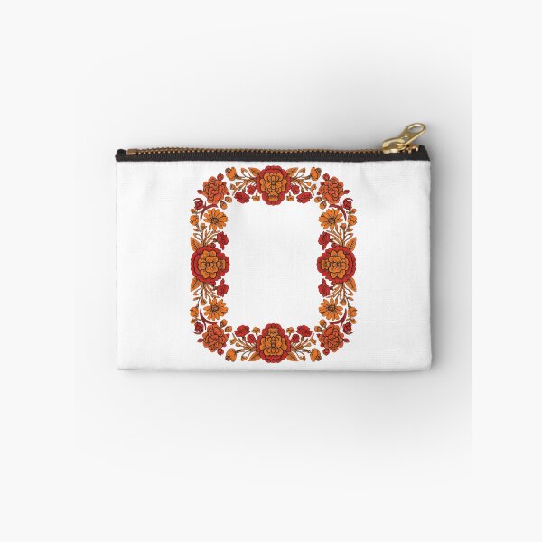 Item preview, Vintage Folk Art Floral Frame - Ornate Botanical Wreath Border designed and sold by Dzblack.