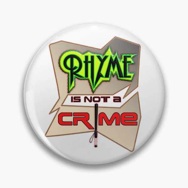 Item preview, Rhyme Is Not a Crime, Funny Poetry Quote designed and sold by T2T-ees.