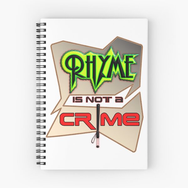 Item preview, Rhyme Is Not a Crime, Funny Poetry Quote designed and sold by T2T-ees.