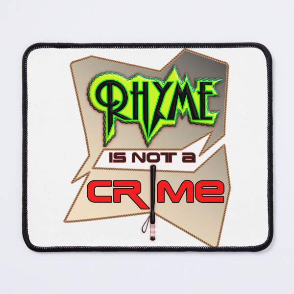 Item preview, Rhyme Is Not a Crime, Funny Poetry Quote designed and sold by T2T-ees.