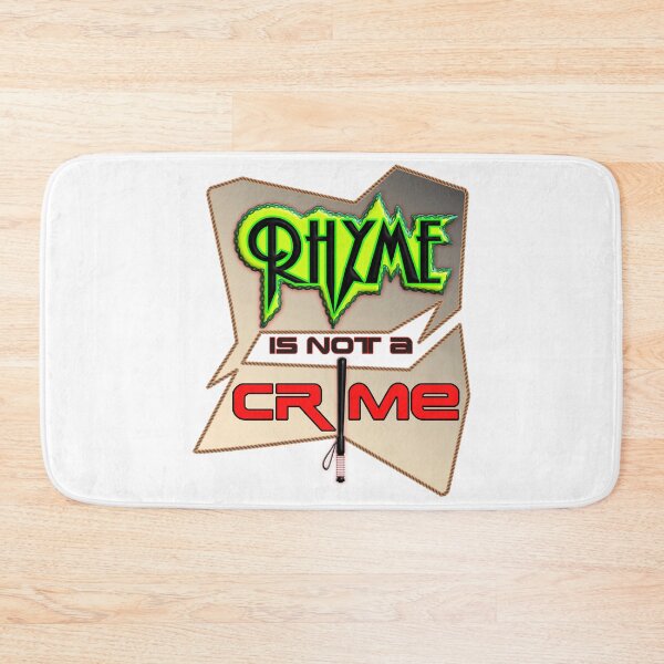 Item preview, Rhyme Is Not a Crime, Funny Poetry Quote designed and sold by T2T-ees.