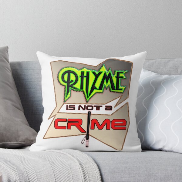 Item preview, Rhyme Is Not a Crime, Funny Poetry Quote designed and sold by T2T-ees.