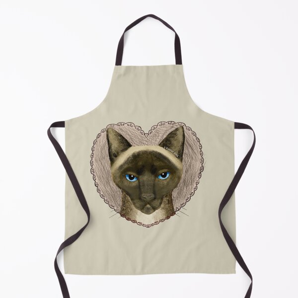 Item preview, Lace Heart Siamese Cat designed and sold by artmuvz.