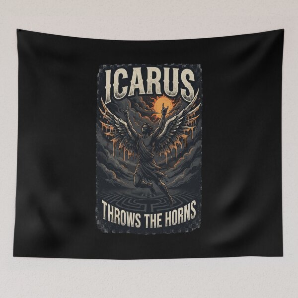 Item preview, ICARUS THROWS THE HORNS - dark shadows *awesome designed and sold by vlahosfeari.