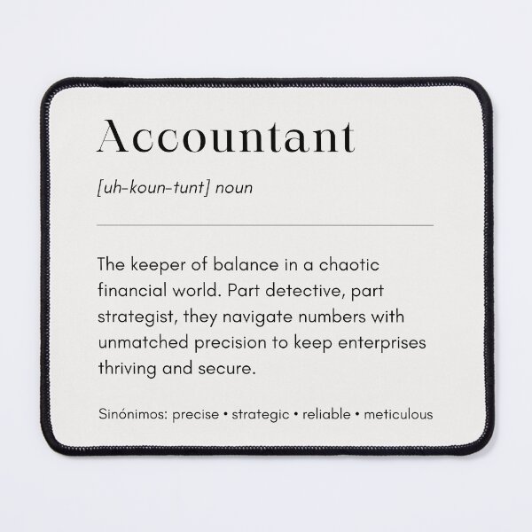 Item preview, Accountant Definition Minimalist Typography | Financial Expert Definition Quote | Certified Public Accountant CPA Minimalist | Accounting Student Graduation Gift designed and sold by LitzoyGlobeArt.