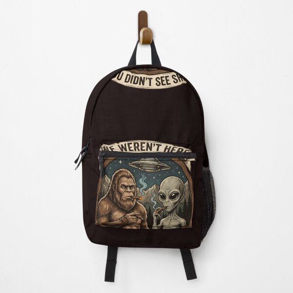 Item preview, We Werent Here Funny Alien Bigfoot Meme designed and sold by w66aboo.