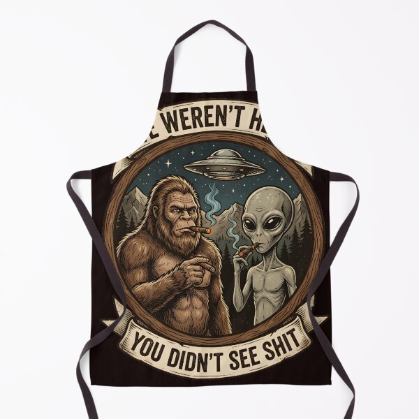 Item preview, We Werent Here Funny Alien Bigfoot Meme designed and sold by w66aboo.
