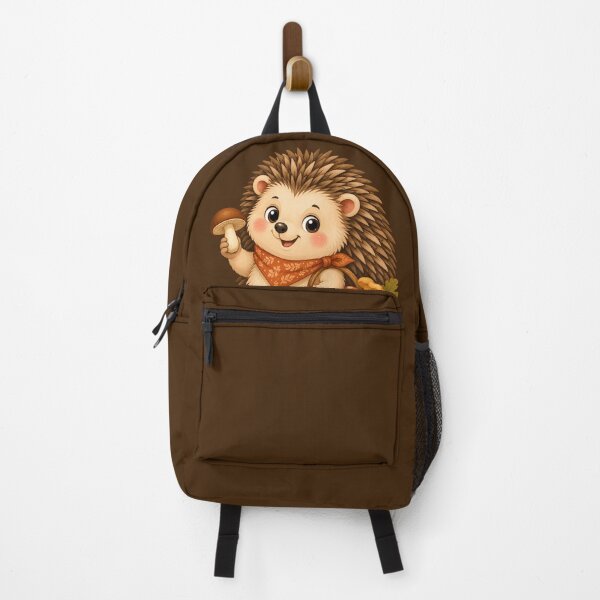Item preview, Happy Hedgehog Mushroom Forager designed and sold by All About DigiCraft by Fedelina.