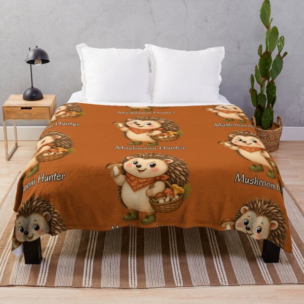 Item preview, Happy Hedgehog Mushroom Forager designed and sold by All About DigiCraft by Fedelina.