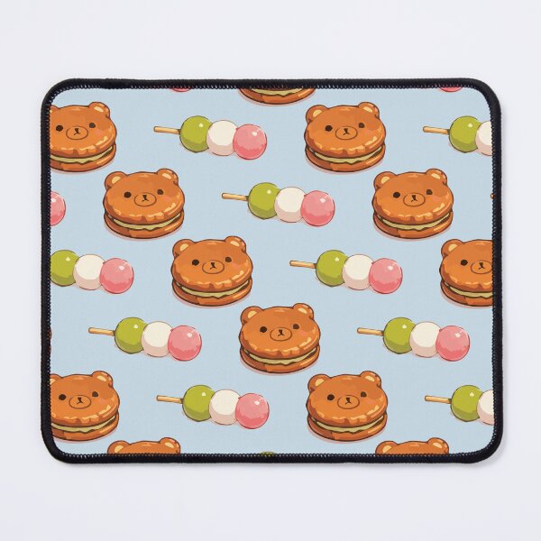 Item preview, Cute Bear Sweets and Dango Japanese Food Pattern 1 designed and sold by SimplePoDesign.