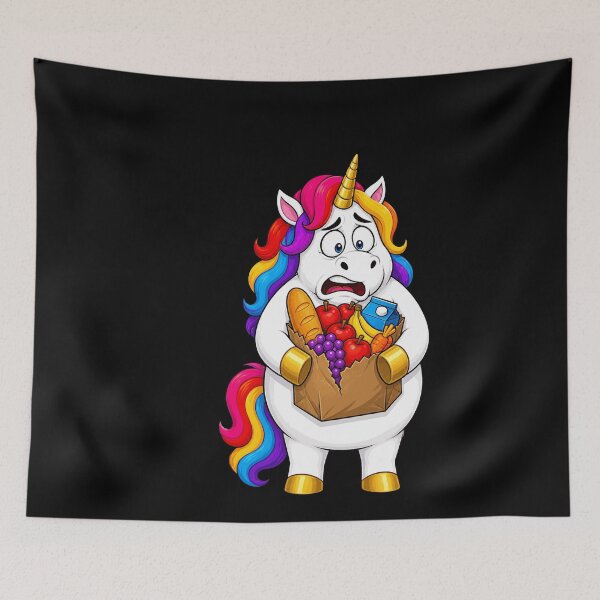 Item preview, Clumsy Unicorn Grocery Bag Disaster Funny Design designed and sold by BoyleDesignShop.