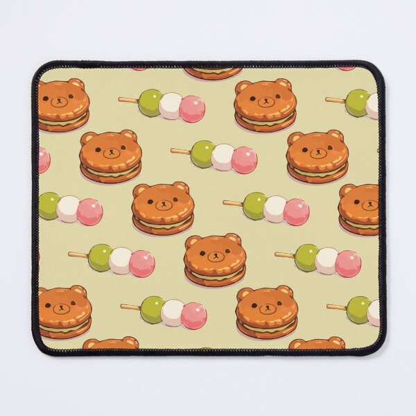 Item preview, Cute Bear Sweets and Dango Japanese Food Pattern 2 designed and sold by SimplePoDesign.