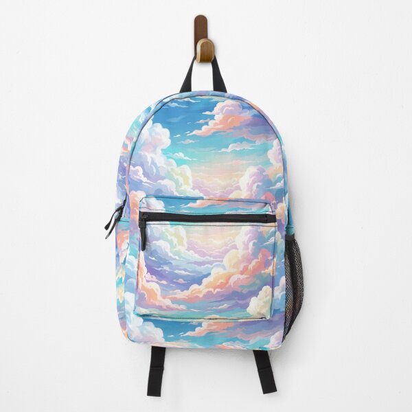 Item preview, Rainbow Pastel Sky Clouds Pattern | Iridescent Cloud Print designed and sold by Her-XP.