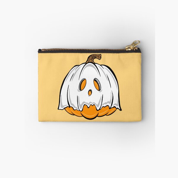 Item preview, Orange Pumpkin Ghost with yellow background  designed and sold by missmann.