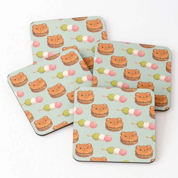 Item preview, Cute Bear Sweets and Dango Japanese Food Pattern 3 designed and sold by SimplePoDesign.