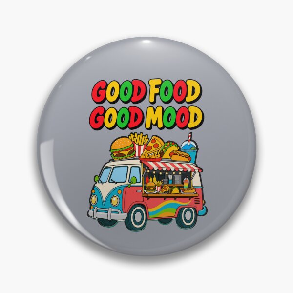Item preview, Good Food Good Mood Cartoon Food Truck designed and sold by Aimetoi.