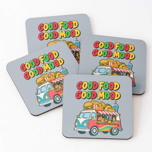 Item preview, Good Food Good Mood Cartoon Food Truck designed and sold by Aimetoi.