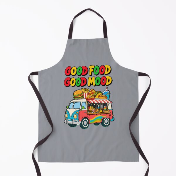 Item preview, Good Food Good Mood Cartoon Food Truck designed and sold by Aimetoi.