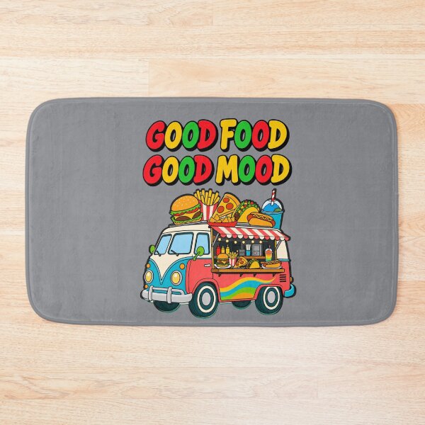 Item preview, Good Food Good Mood Cartoon Food Truck designed and sold by Aimetoi.