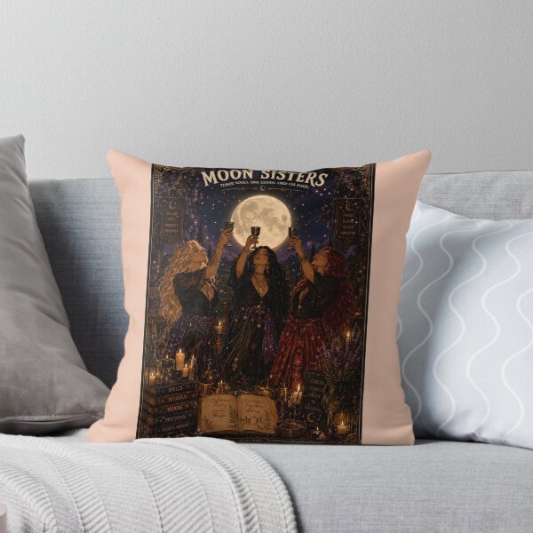 Item preview, Full Moon Coven Sisters Halloween Witchy Friendship Magic Ritual Besties designed and sold by OlgaLuna_design.