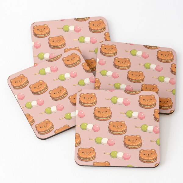 Item preview, Cute Bear Sweets and Dango Japanese Food Pattern 4 designed and sold by SimplePoDesign.
